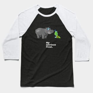 Sweet Hippo Baseball T-Shirt